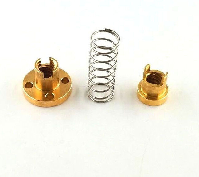 T8 Anti Backlash Spring Loaded Nut Elimination Gap Nut 8mm Acme Threaded