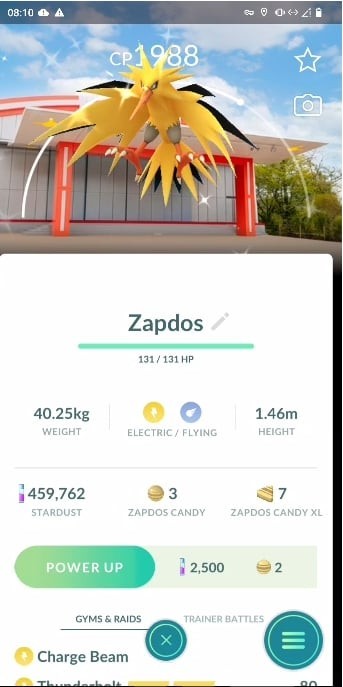 ✨ Shiny Zapdos PokéPark KANTO Background ✨ -  P T C - Description