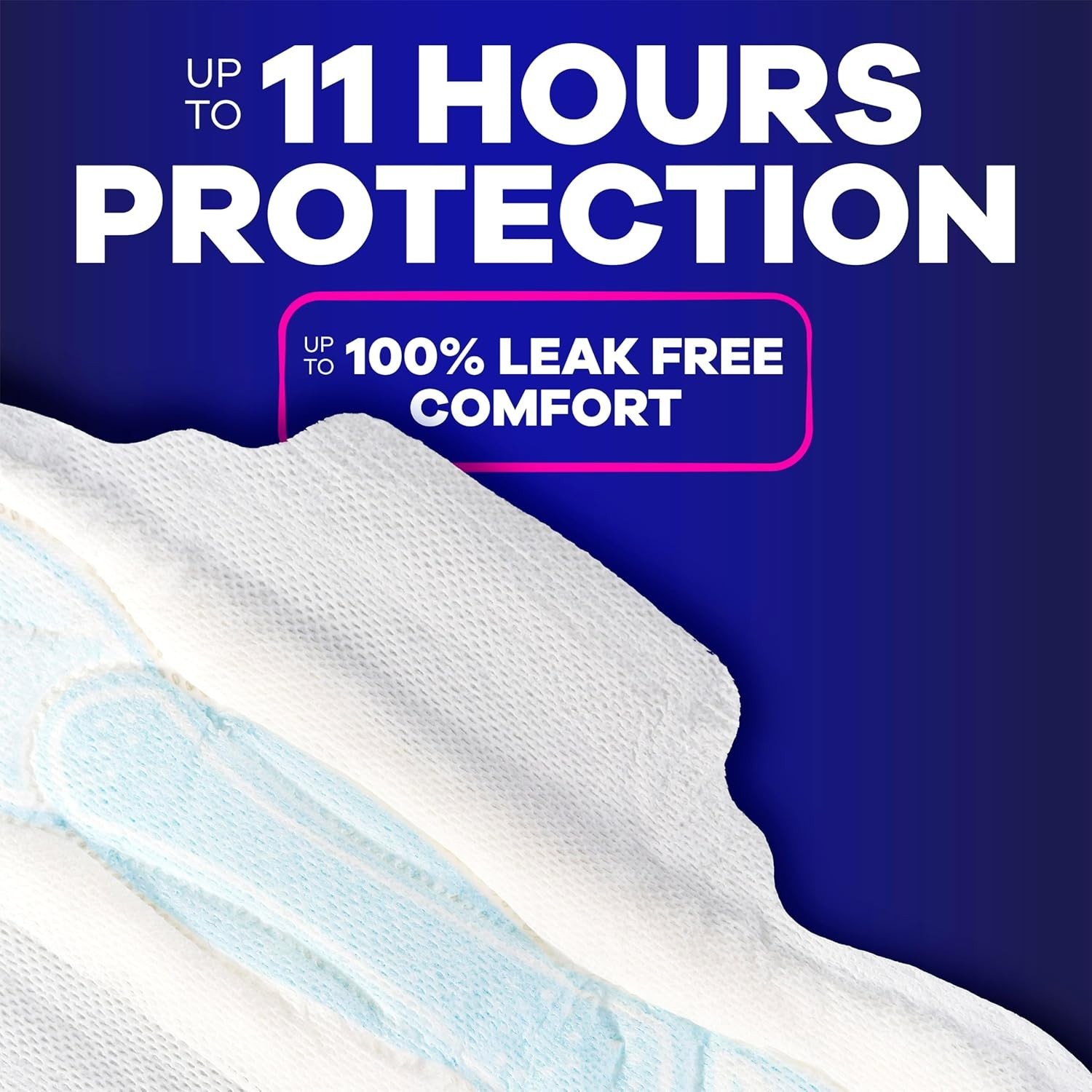 Always Maxi Overnight Pads with Wings Size 4 Unscented 84 Count