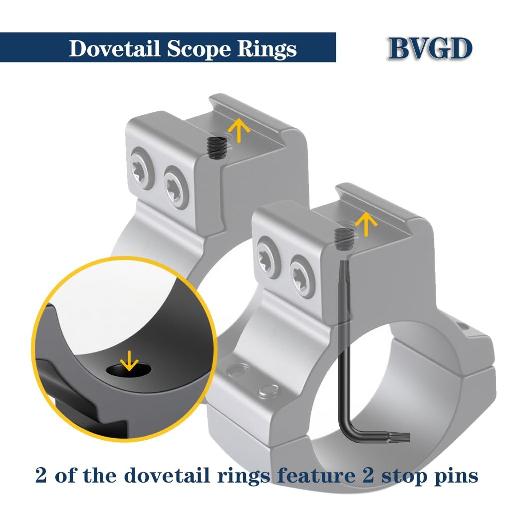 Bvgd 30Mm Dovetail Scope Rings High Profile Medium Profile And Profile 30Mm