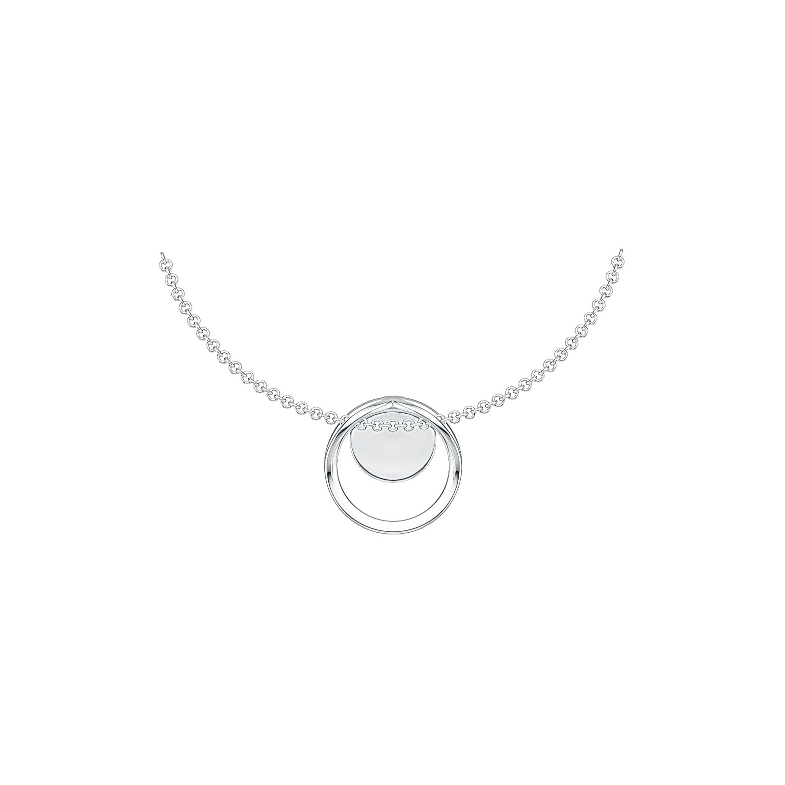 Sterling Silver Semi Mount Pendant Setting Round RD 7x7mm
