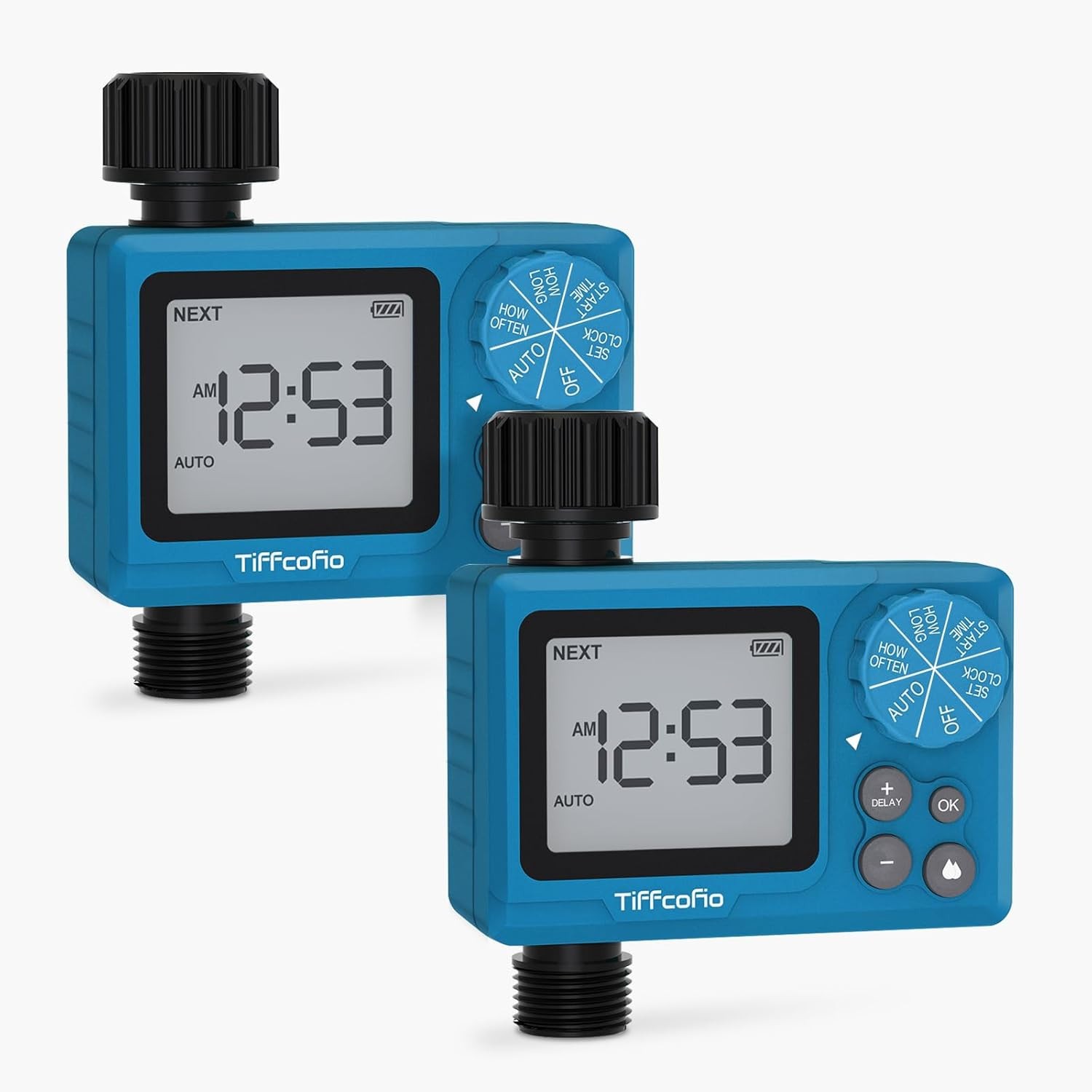 TiFFCOFiO Sprinkler Timer Outdoor Digital Pogrammable for Garden Hose 2pck NEW