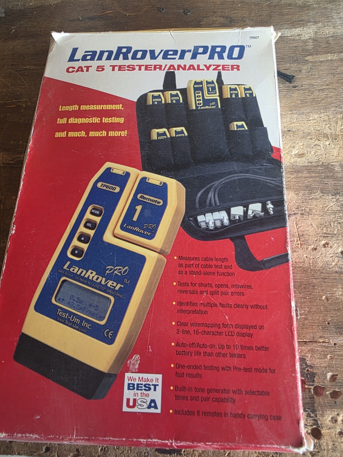 LanRover PRO CAT 5 Tester TP607