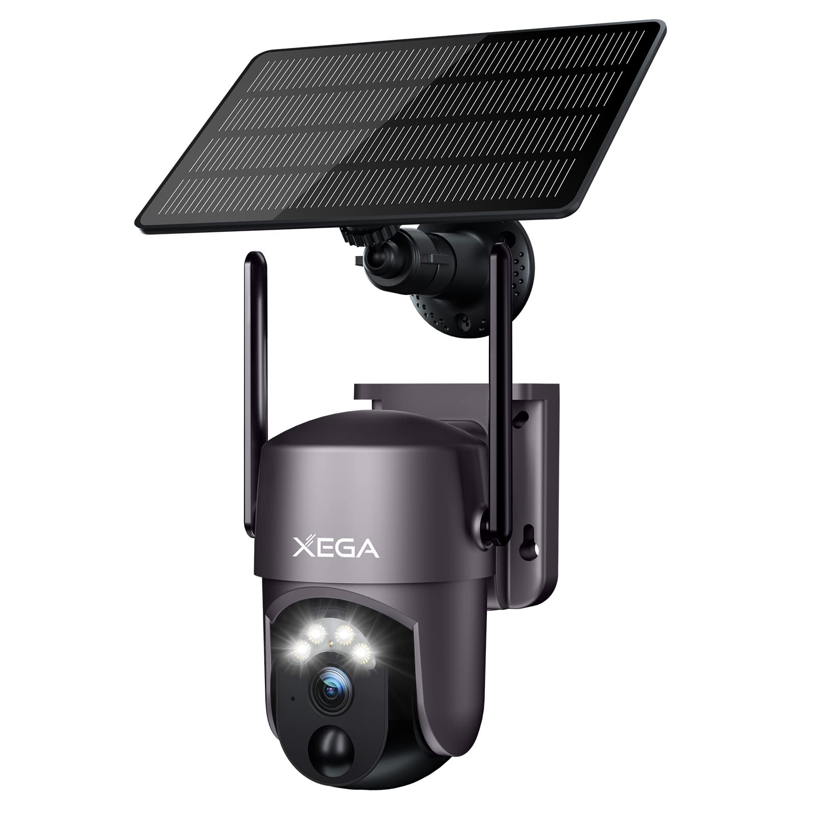 Xega Security Camera Wireless 1 Count (Pack of 1), 1-Pack with Solar Panel