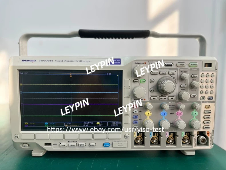 1PCS Tektronix MDO3014 Mixed Domain Oscilloscope, 4CH, 100 MHz, 2.5 GS/s #$