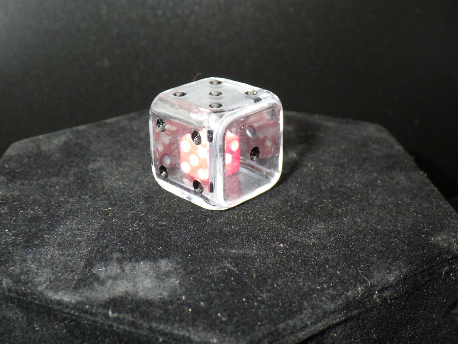 19mm Double D6 - Small Six in Large Six Dice - Clear Gaming Tabletop Roleplay