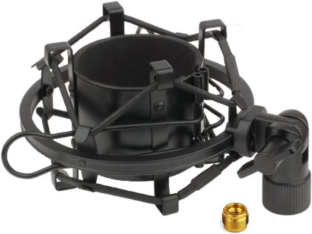 Black Universal Microphone Shock Mount for Large Diameter Diameter 48-51Mm Conde