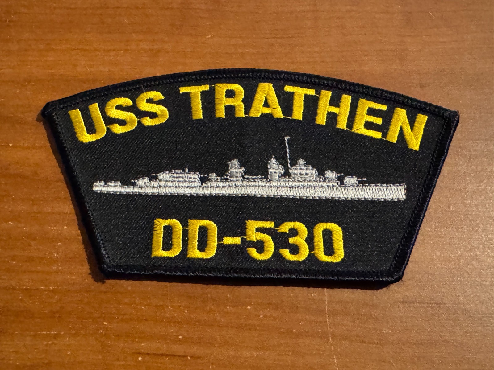 U.S. Navy USS Trathen (DD-530) Patch, 5.25”