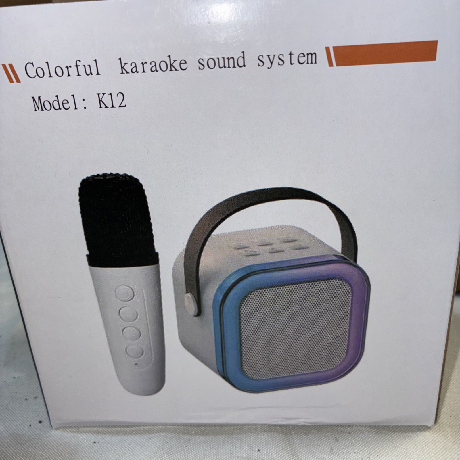 Mini Karaoke Machine with 1Wireless Microphone- pink  Portable Bluetooth
