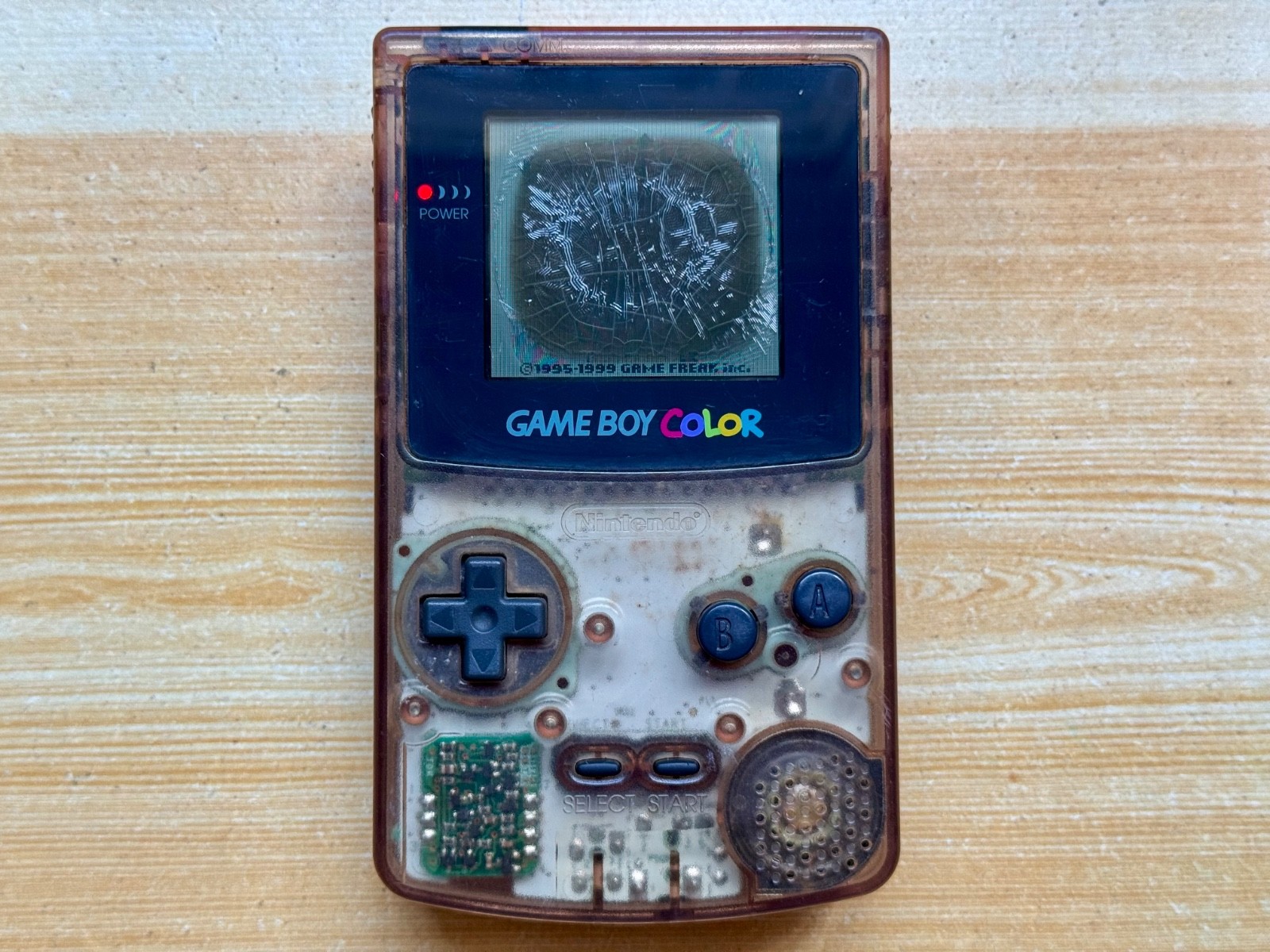 Nintendo Gameboy Color CGB-001 Atomic Transparent Purple Handheld System Console