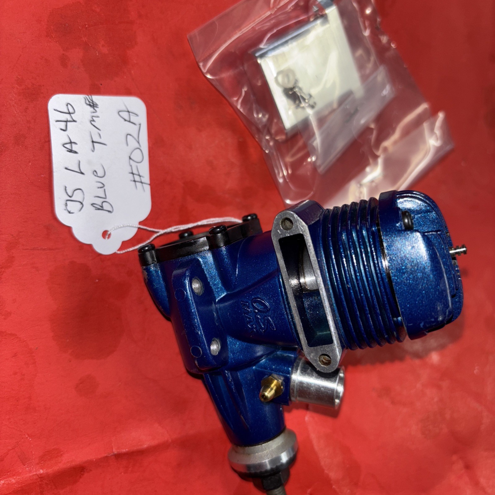 OS LA 46 C/L ENGINE EXCELLENT COMPLETE WITH T-MUFFLER #02A