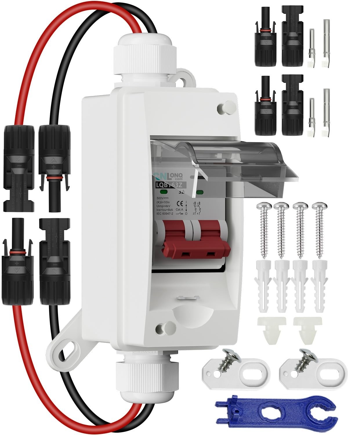 1 Input 1 Output Solar Disconnect Switch with Waterproof Box for Efficiency