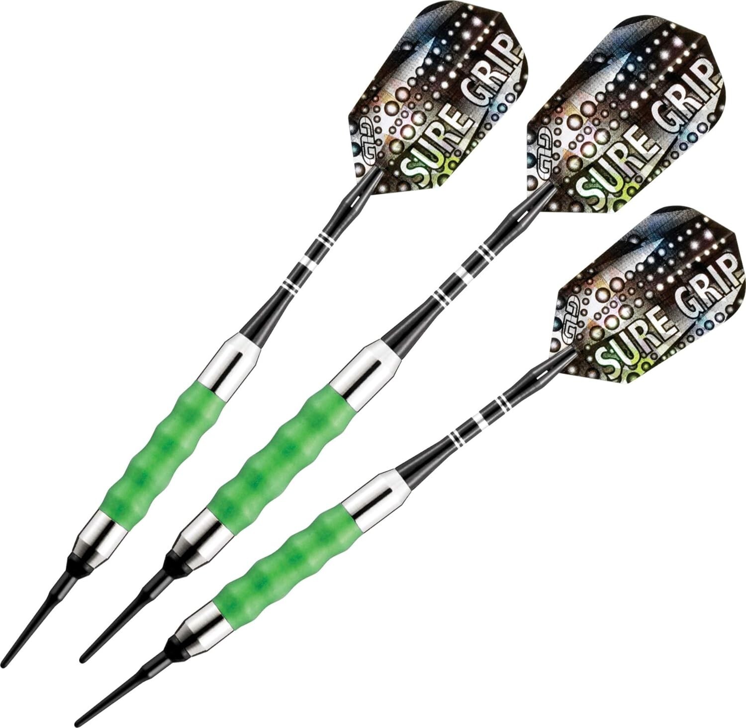 Viper Sure Grip Soft Tip Darts, Green, 16 Grams