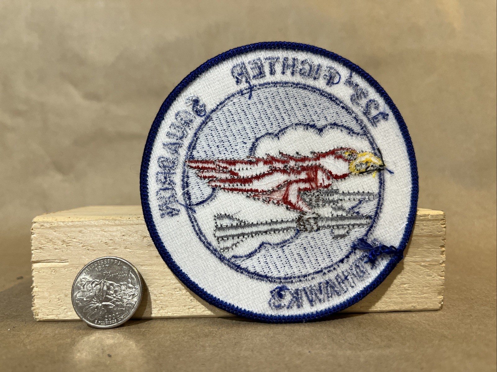 123rd Fighter Squadron Redhawks Iron on Sew on Patch