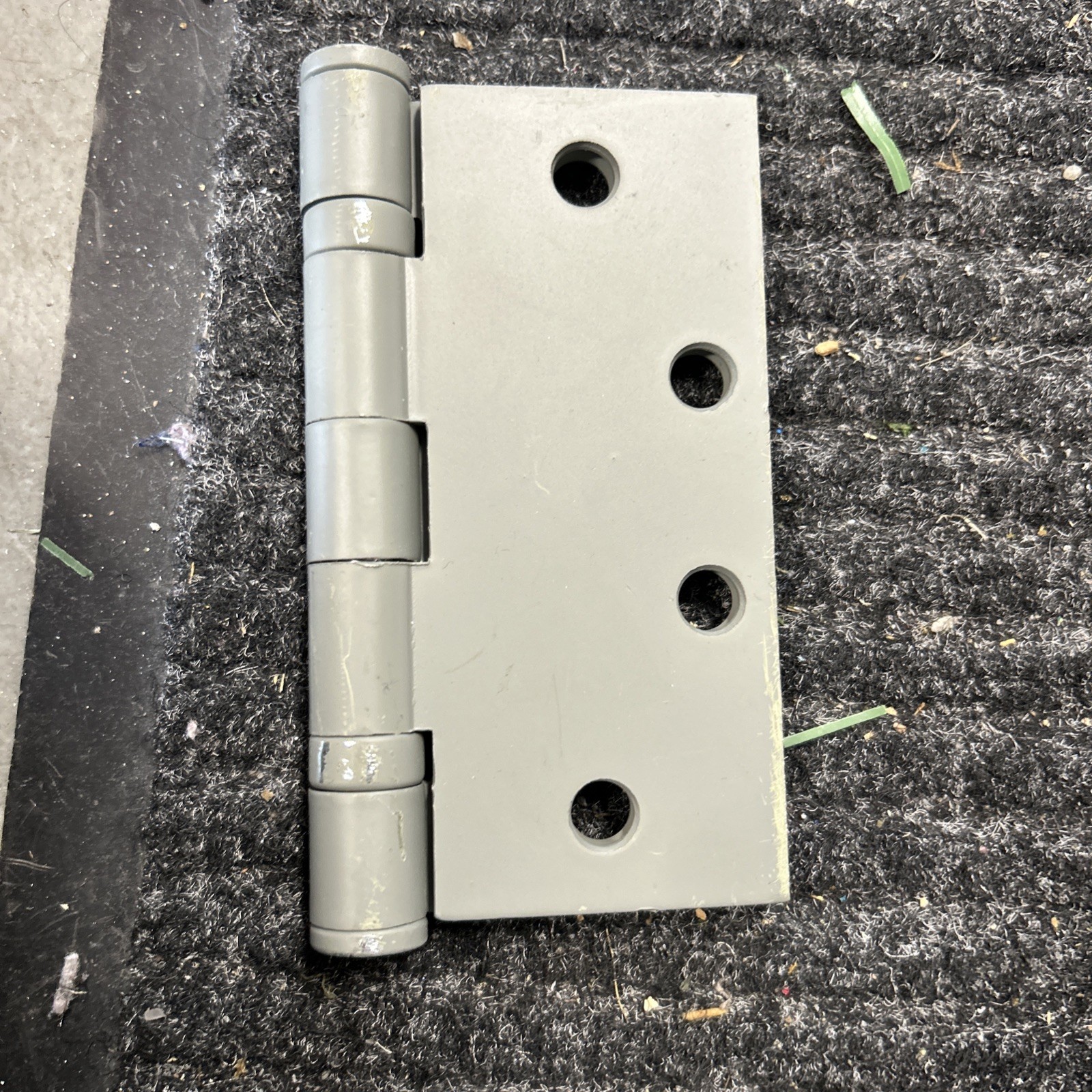 New Hager 4 1/2 x 4 1/2 hinges Mortise Hinge New Matte Gray