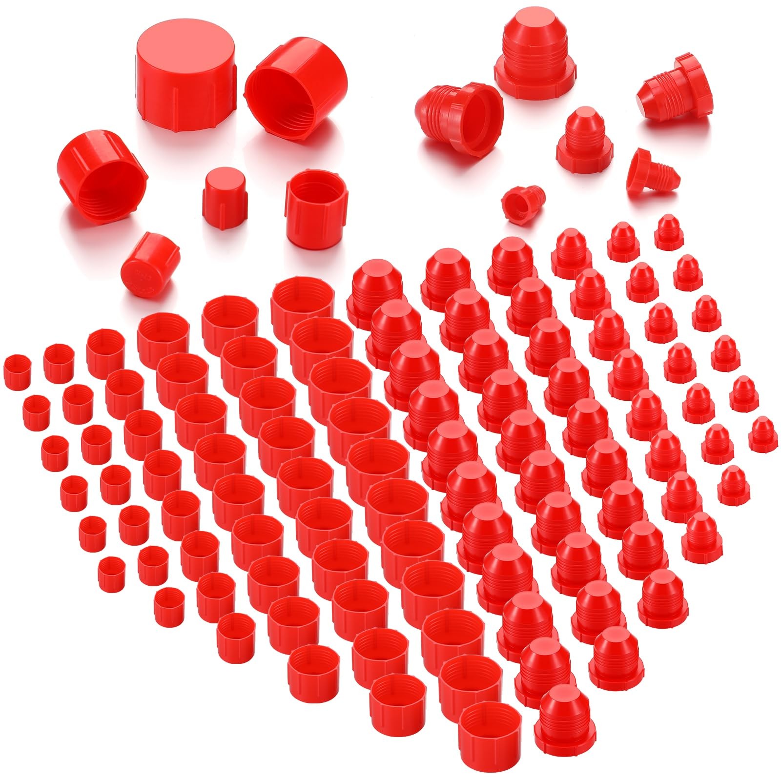 144 Pcs Plastic Caps and Plugs Automotive Plug and Cap Kit for Servicing Flui...