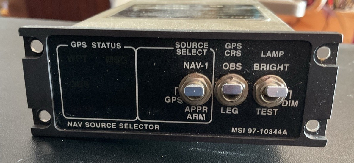 MSI Avionics INSSDU III Integrated Navigation Source Selector Display Unit 28V
