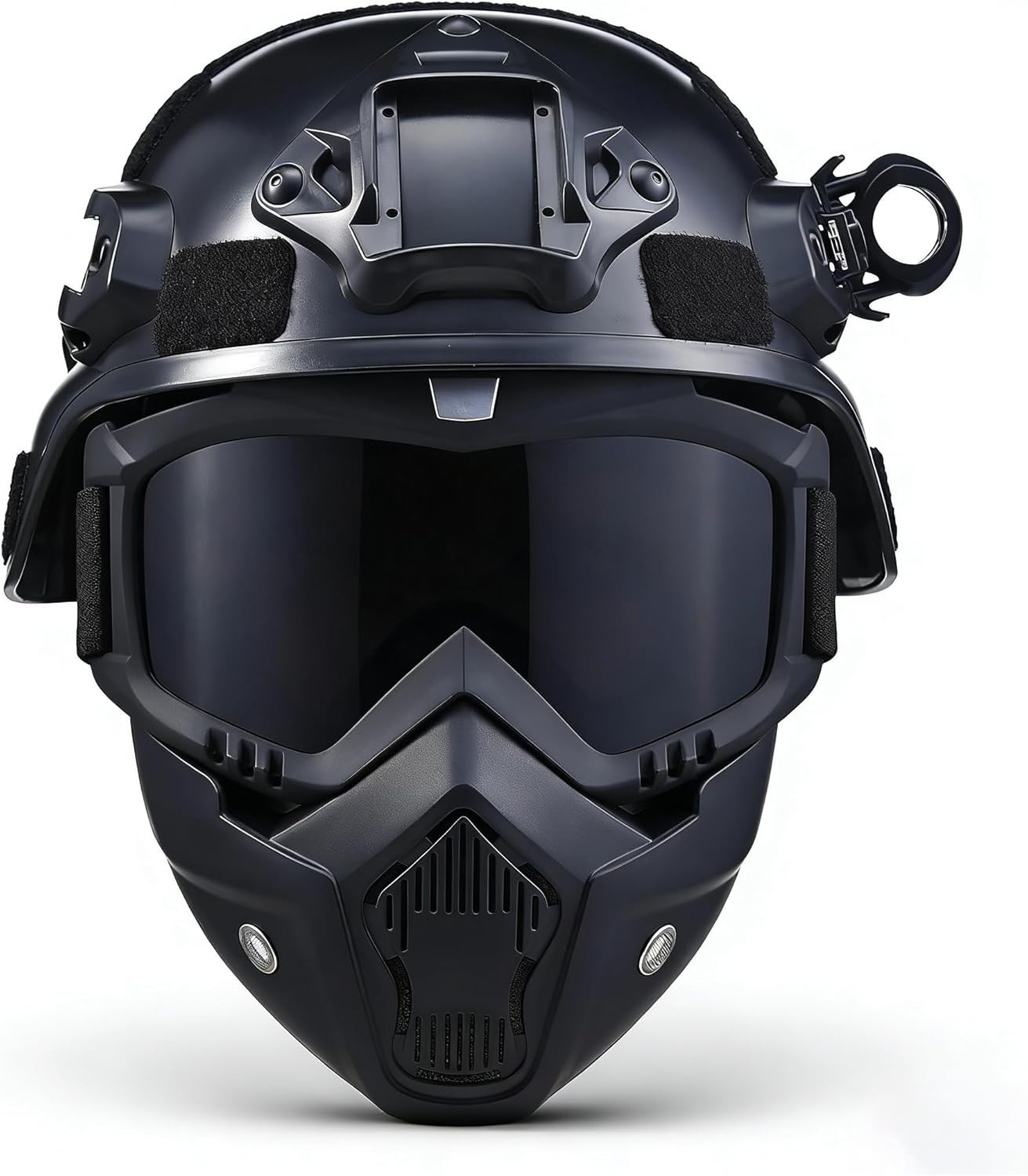 Tactical Airsoft Helmet with Detachable Goggles and Full : Military Gear for ...