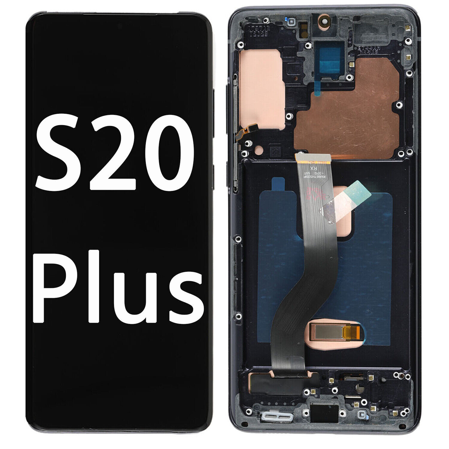 For Samsung Galaxy S20 Plus G985 G986 LCD Touch Screen Digitizer Display Frame