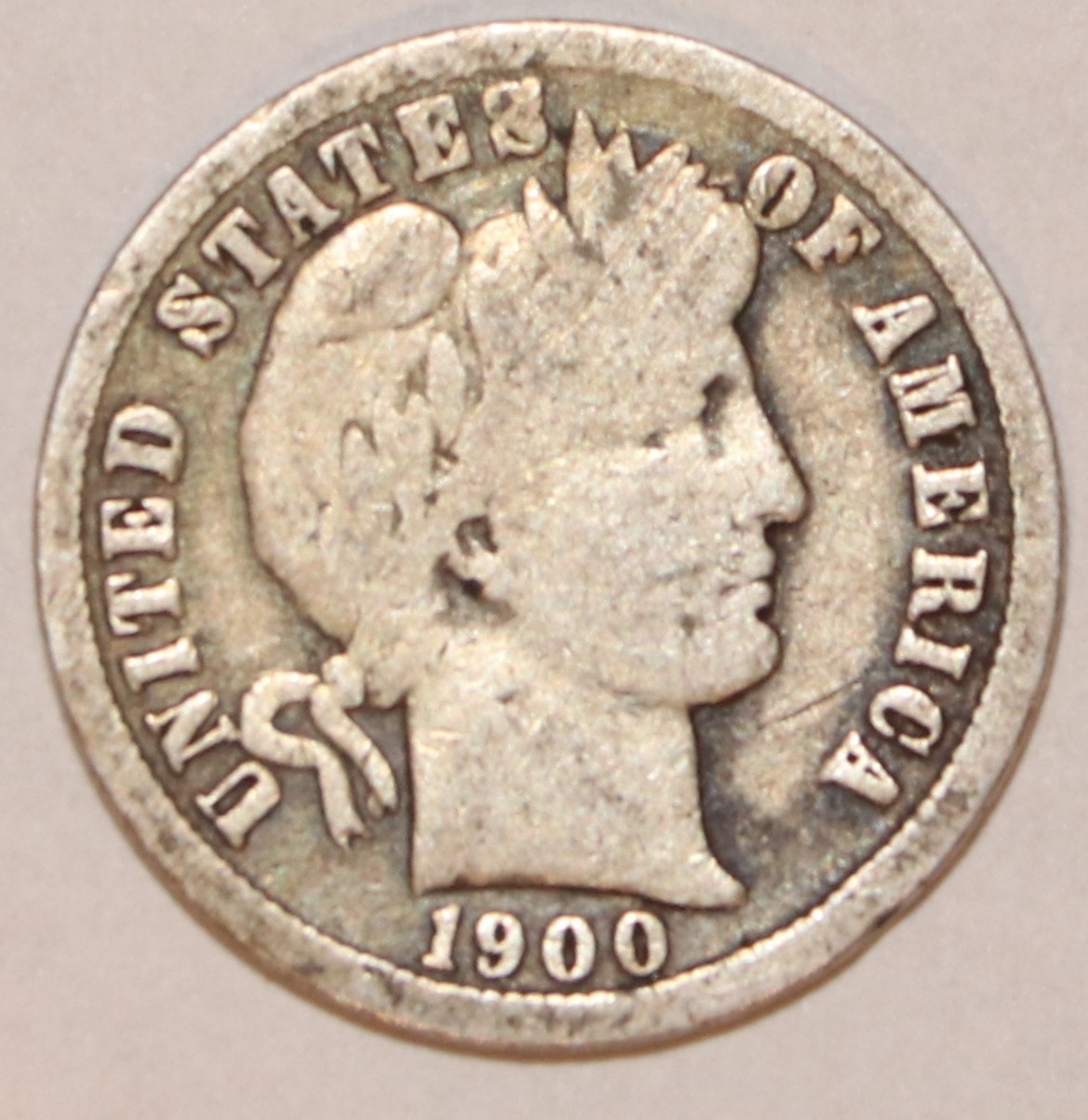 1900-O Barber Dime - Good/Very Good - #5162