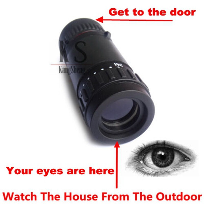 Telescope Home Security Door Peephole Reverse Viewer Cats Eye Reversal Pouch New