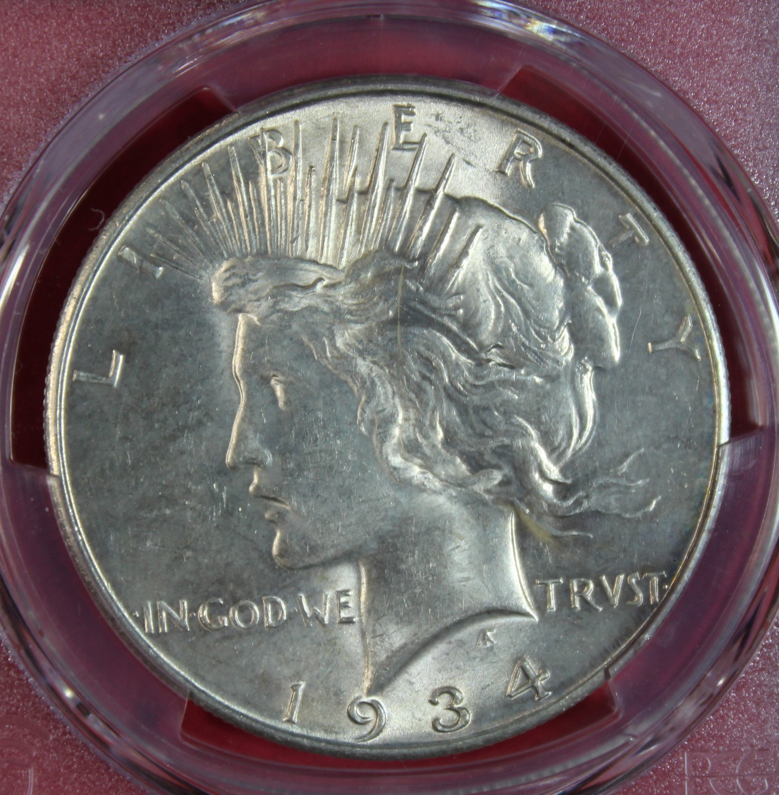 1934-D PEACE DOLLAR PCGS MS62