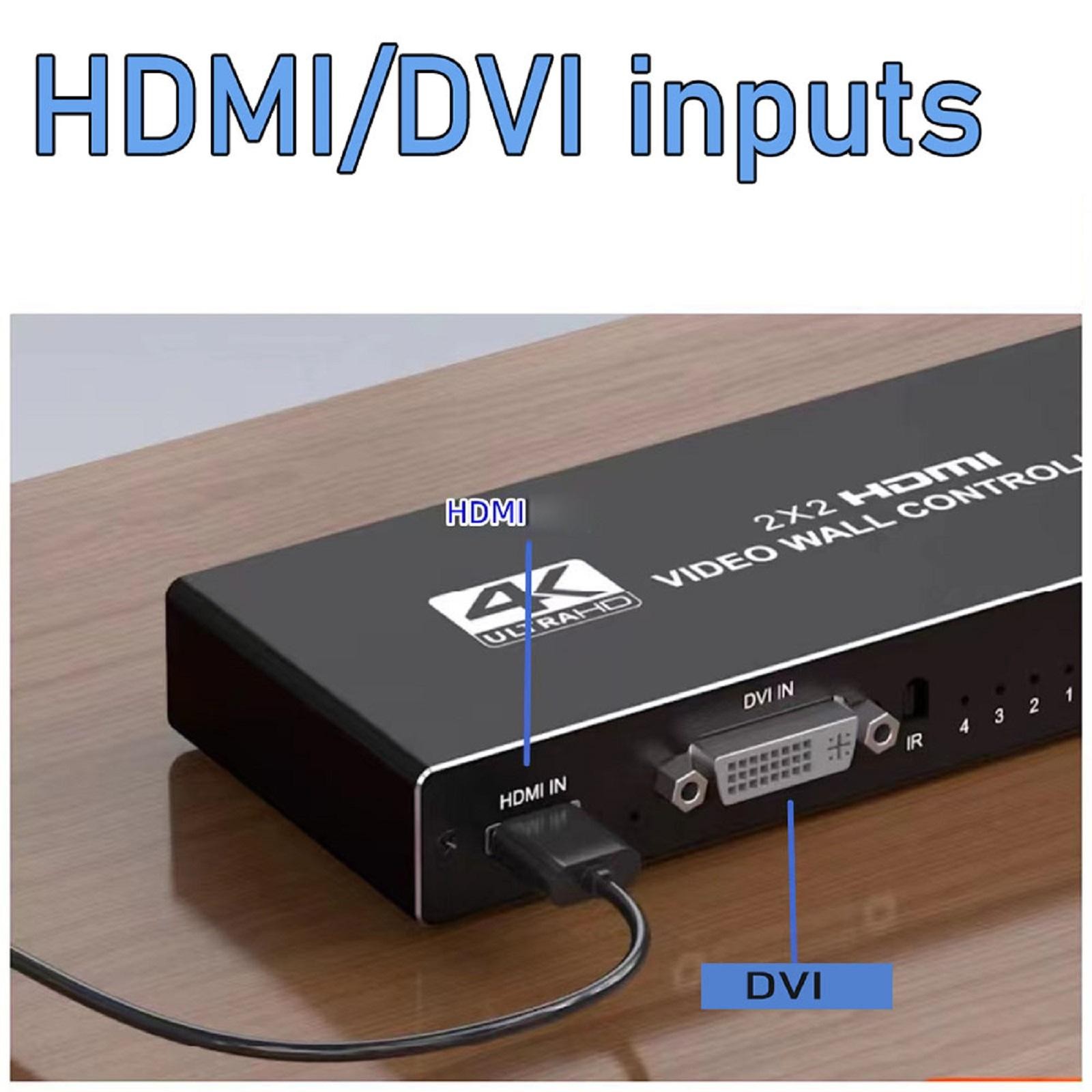 1X2 1X4 1X3 2X1 3x1 4X1 2x2 HDMI DVI Multi Video Controller Processor Splicer f