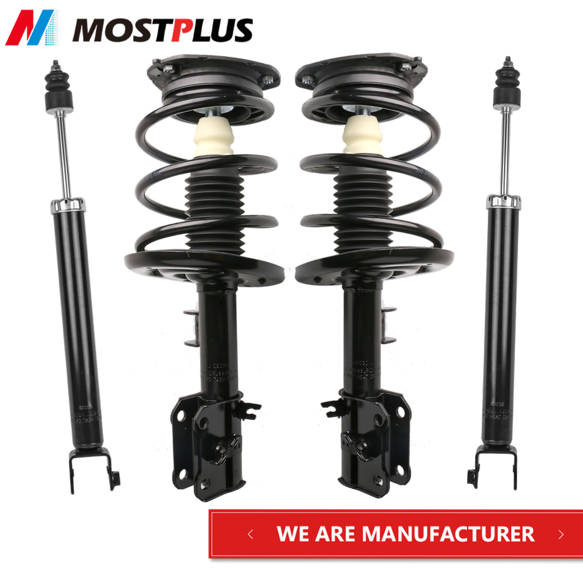 4PCS Front+Rear Complete Struts Shock Absorbers Set For 07-12 Nissan Altima 4CYL