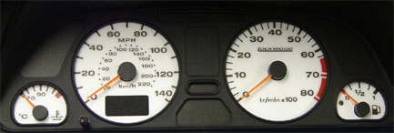 Lockwood Peugeot 306 Petrol no Oil - Digital Mileage RED (ST) Dial Kit 44X
