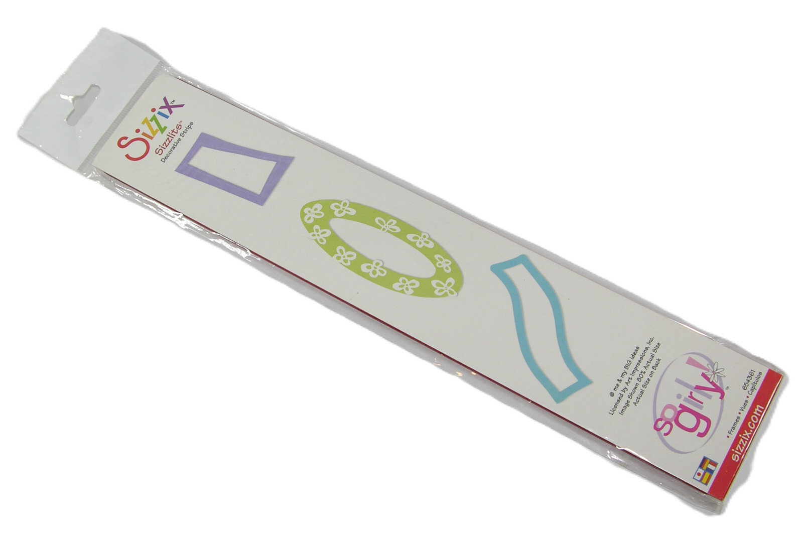SIZZIX Sizzlits SO GIRLY FRAME Decorative Strip 654361 Children Scrapbook Border