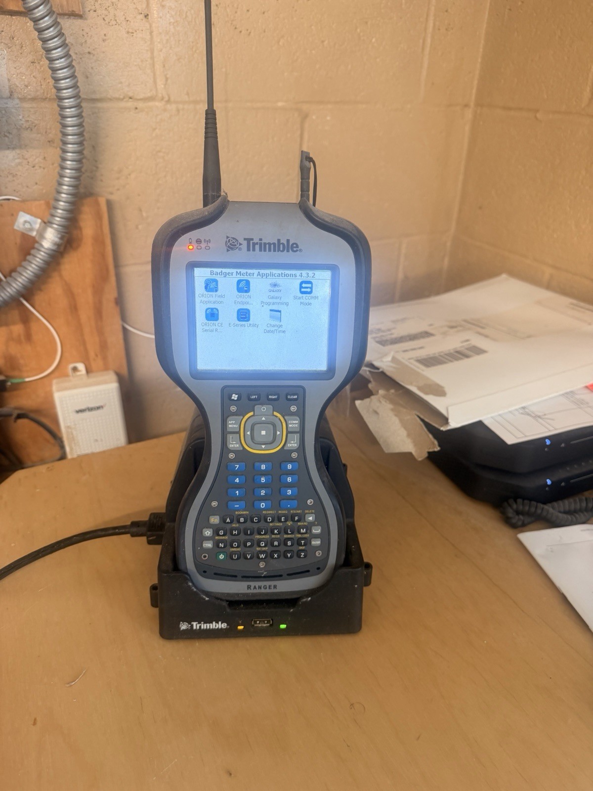 Trimble Ranger Handheld Survey Data Collector Field Controller w/ Docking Cradle