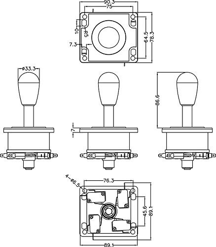 2-Player Arcade Buttons and Joystick DIY Controller Kit for Raspberry