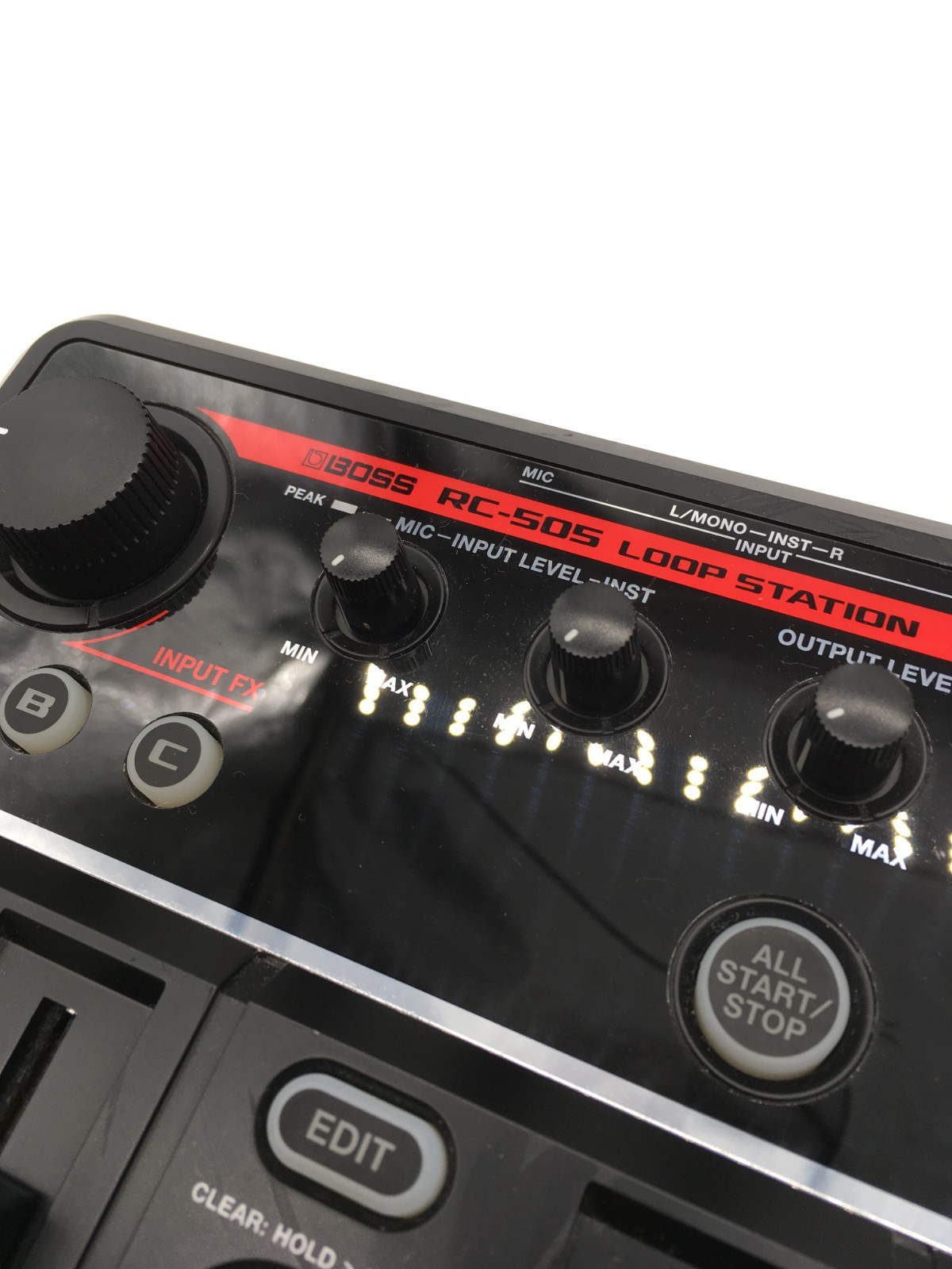 BOSS RC-505 Loop Station Tabletop Looper Pedal w/AC Adapter & Box Tested Working