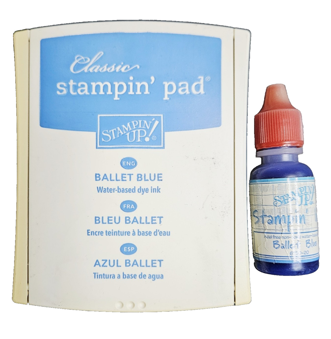 BALLET BLUE Stampin' Up! Ink Pad & Reinker Refill Stamping Crafts Classic su2