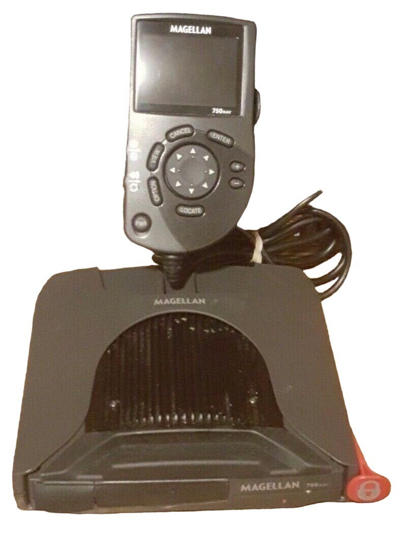 Magellan 750NAV Automotive Mountable GPS Receiver and LCD unit Untested Bundle