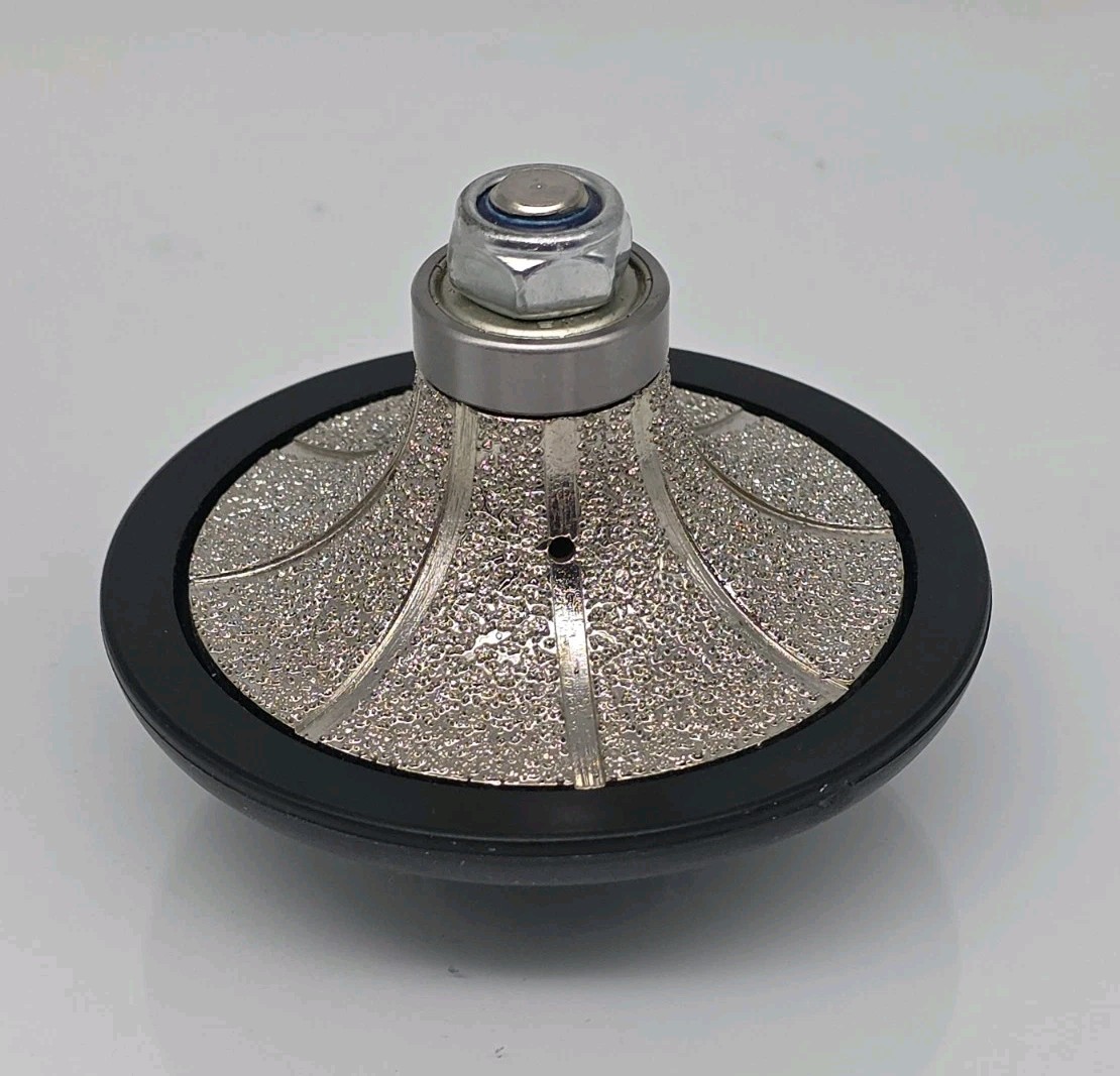 1 1/4" Demi Bullnose Diamond Profile Wheel for Stone Polishers & Grinders