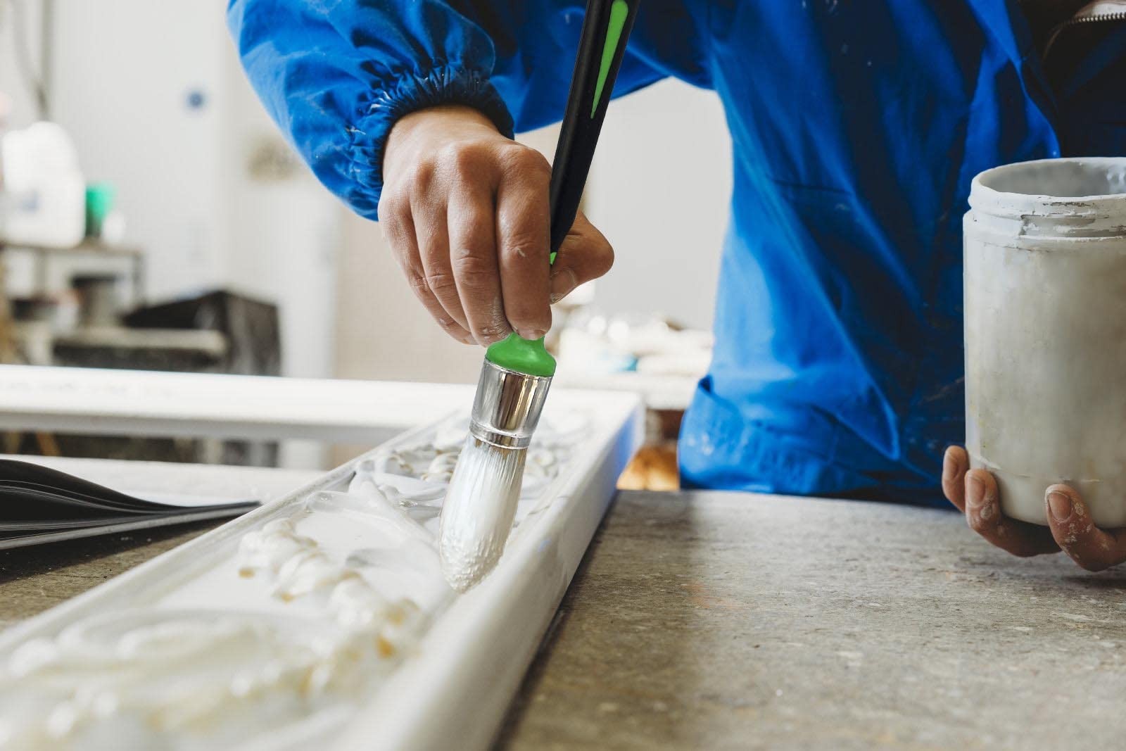 Small Paint Brush for Touch Ups, Trim Stain Brush for Sash, Baseboards, House...