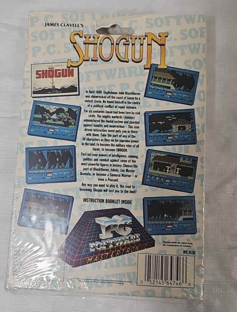 Shogun PC Software Mastertronic IBM Pc **Original Box**