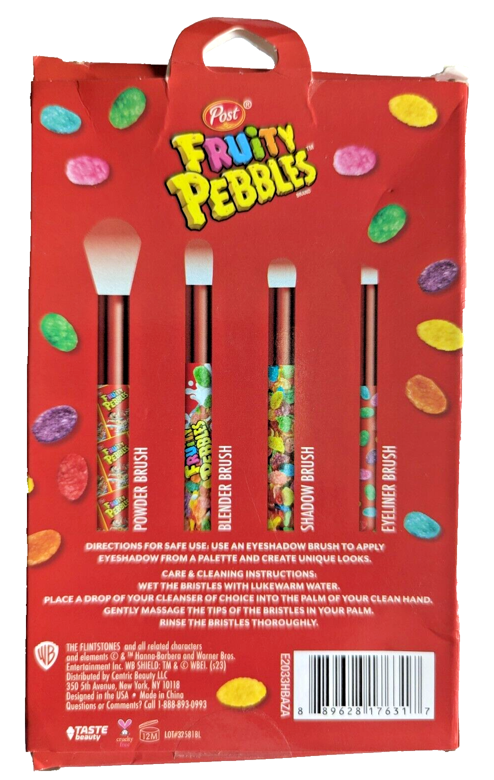 Fruity Pebbles 4 Pc Makeup Brush Set