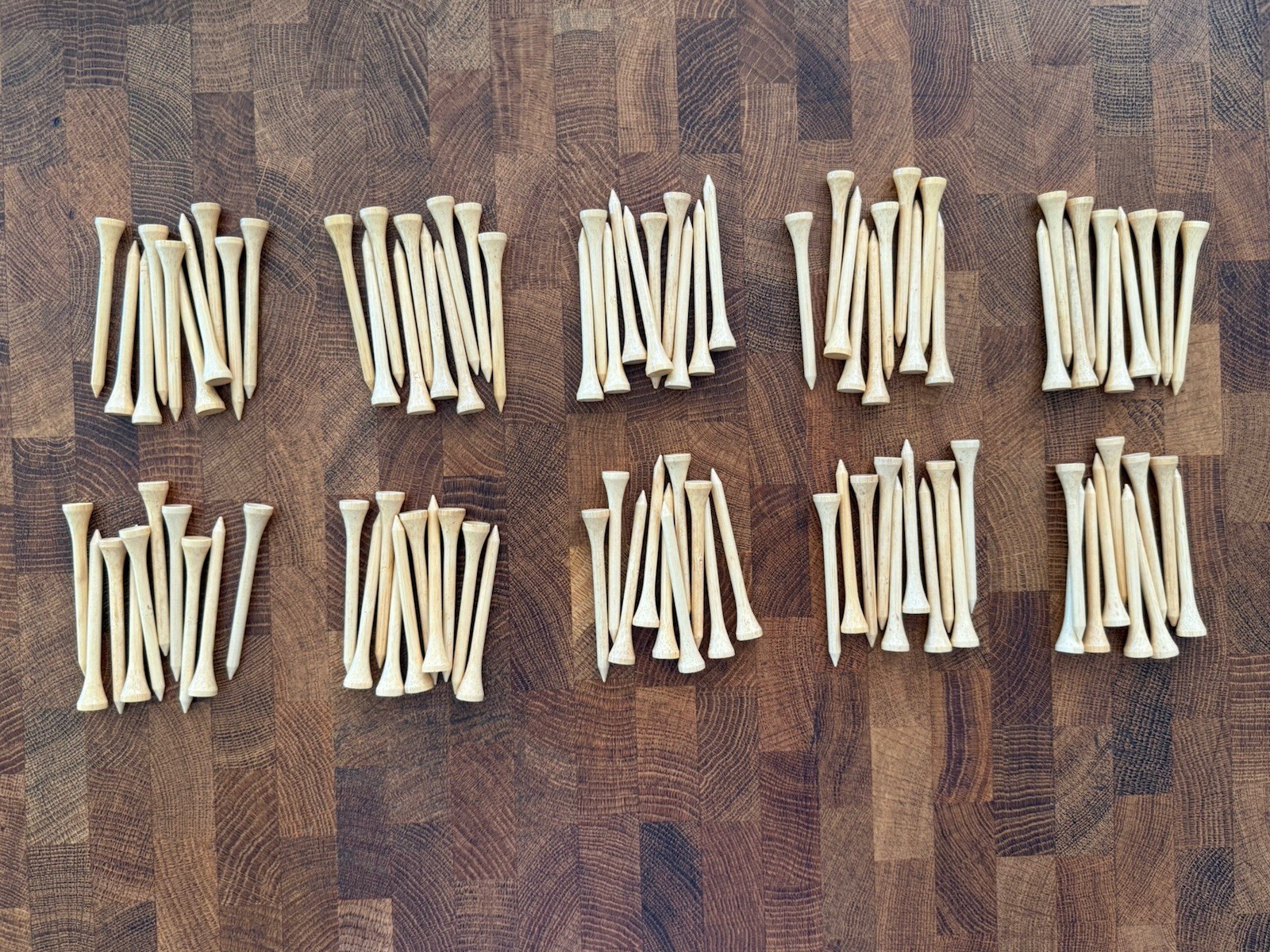 100 Pcs Bamboo Golf Tees 2.75 Inch - 2-3/4” Biodegradable Long and Tall Tees