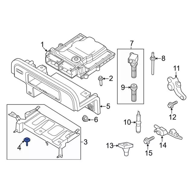 Genuine Ford Engine Control Module (ECM) Bolt W712781-S442
