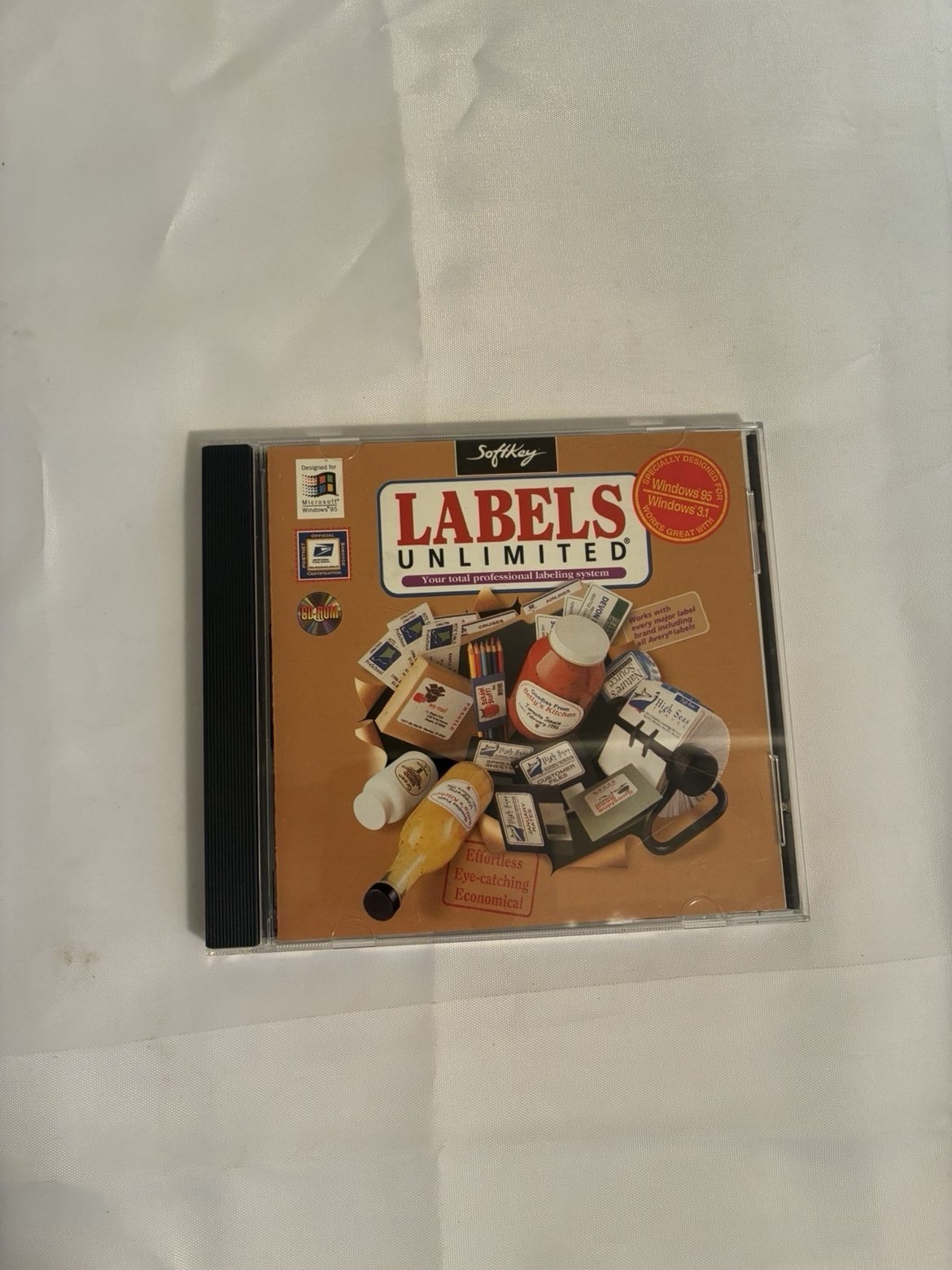 Labels Unlimited CD-ROM, Softkey, Windows 95 3.1 PC, 1996
