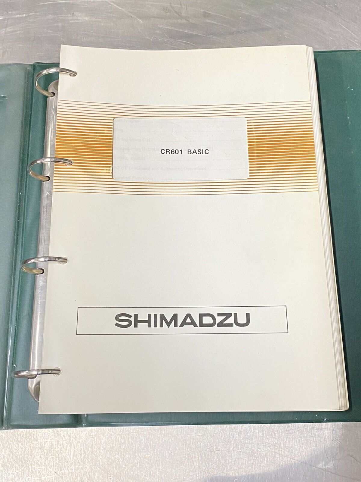Shimadzu CR601 Basic / Chromatop Integrator - Users Guide / Instruction Manual