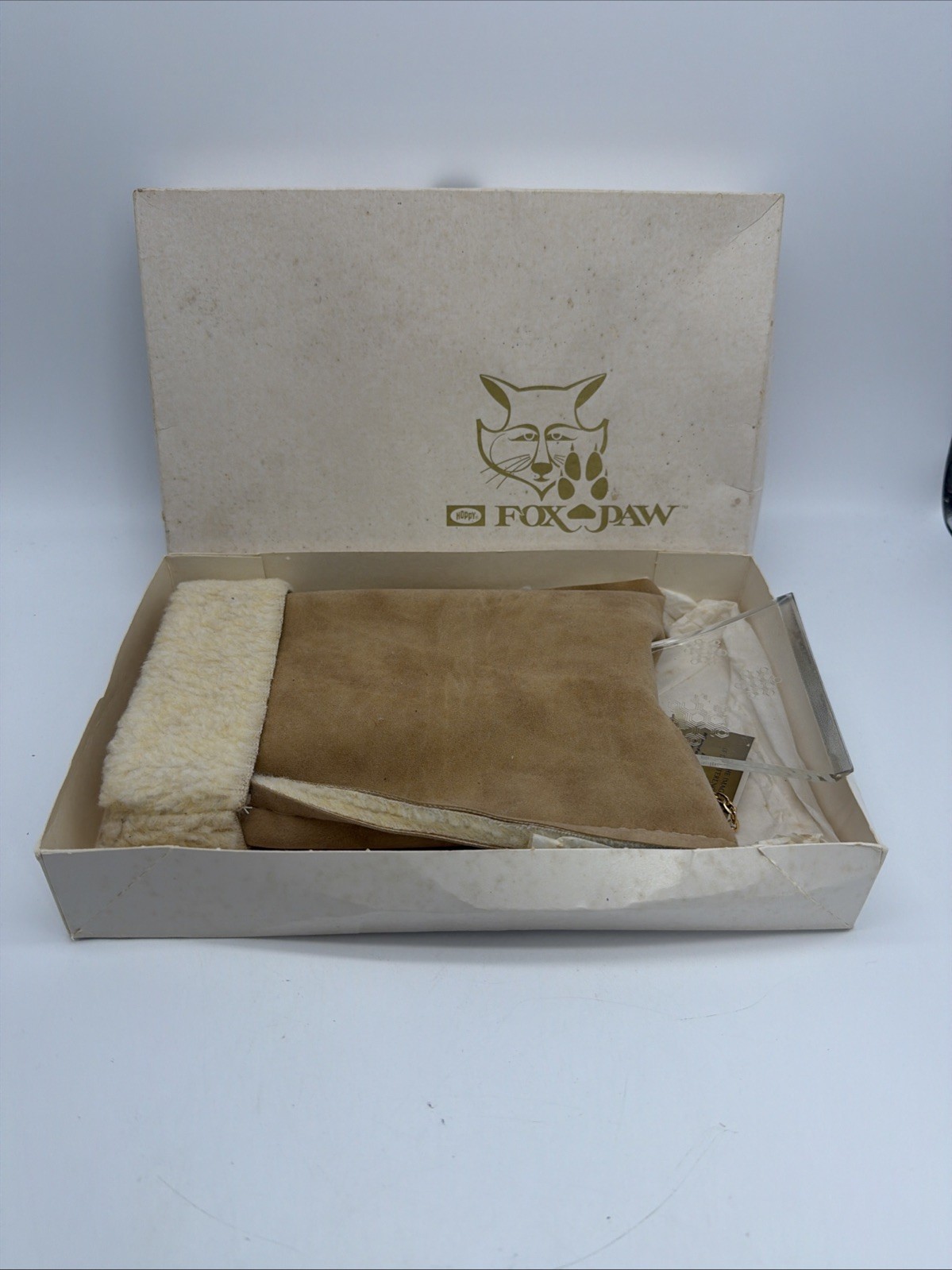 Fox Paw Hoppy Faux Sheepskin Snow Scraper New In Box Damaged Packaging