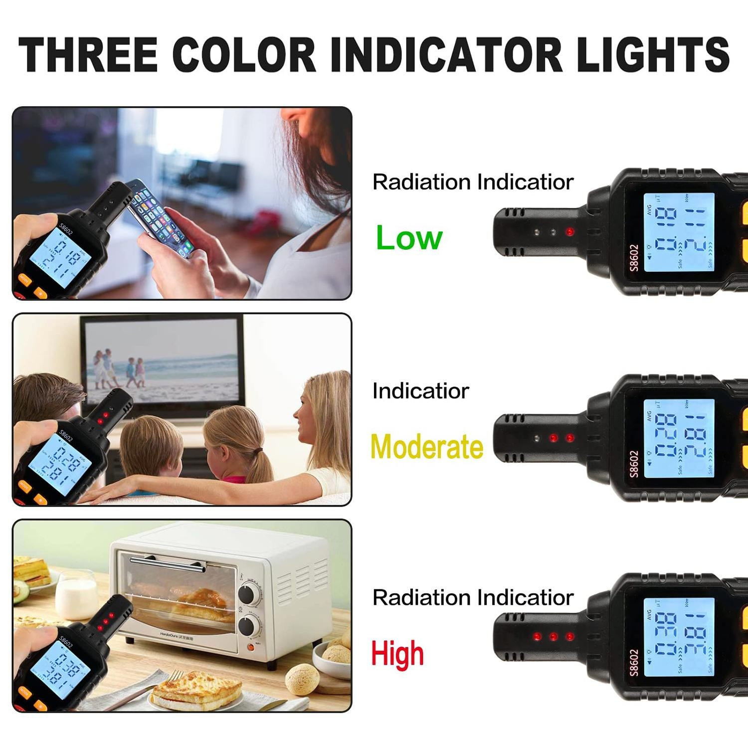 3 in 1 EMF Meter Electromagneti