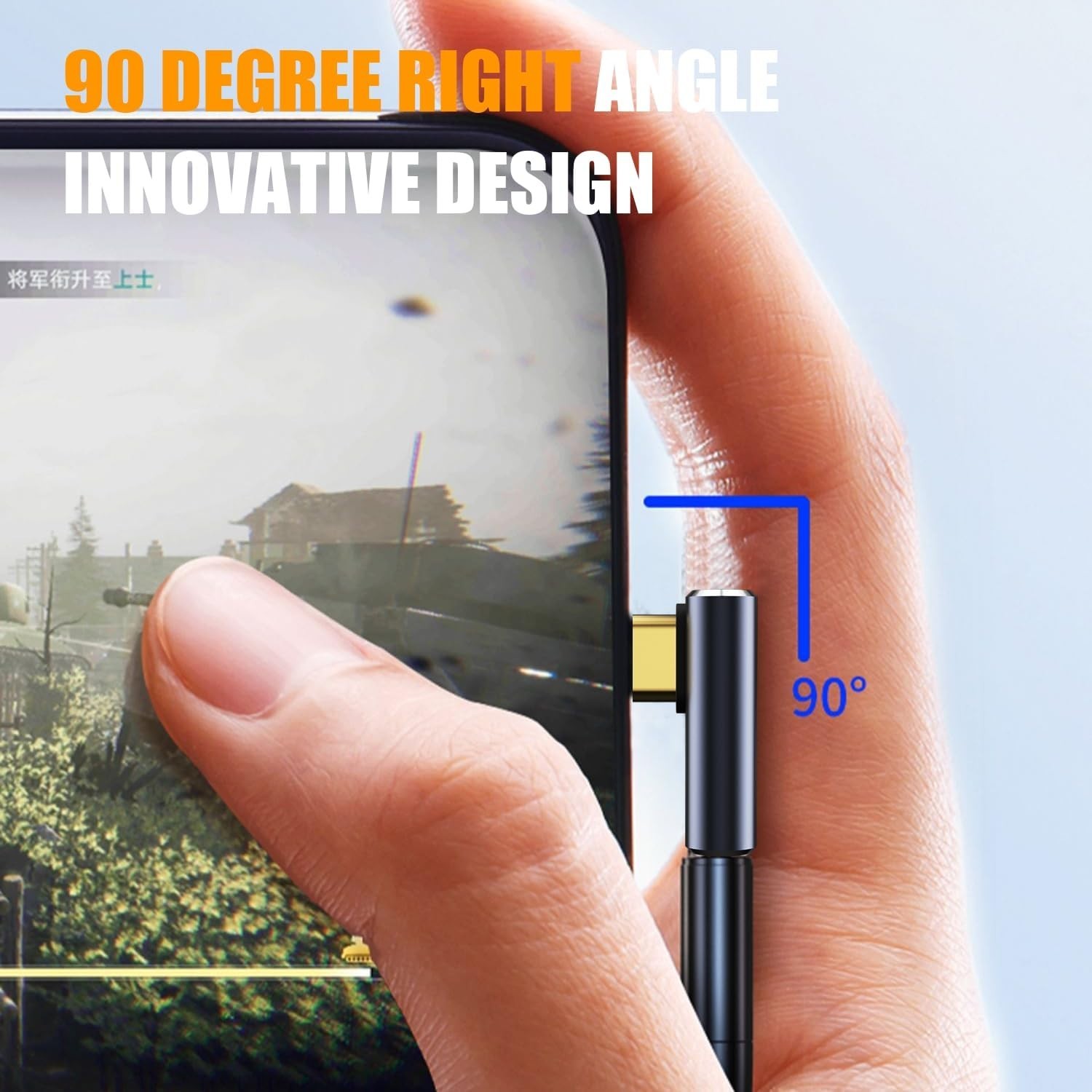 USB C Adapter [2-Pack], PD 240W USB C 90 Degree Adapter, USB Type C Right Angle