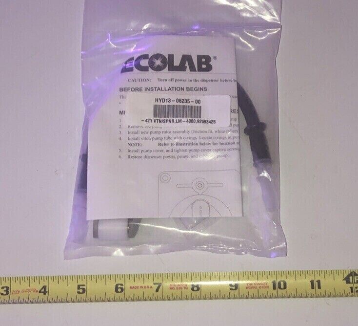 Ecolab hydro squeeze hose and rollers HYD13-06235-00 hose