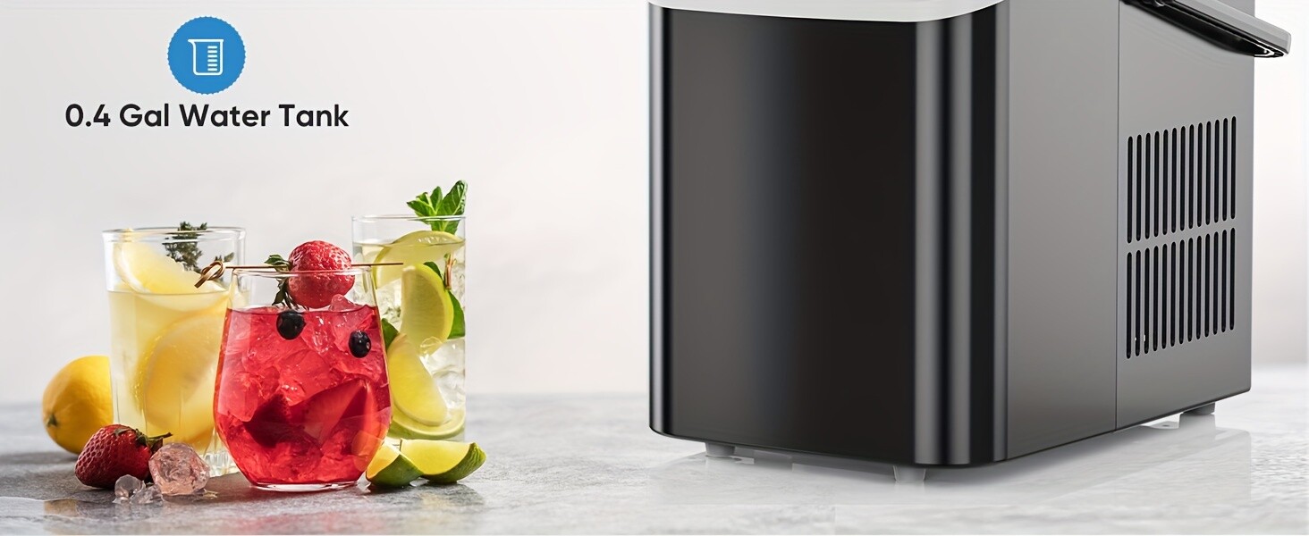 Home Ice Maker Fast, 2 Sizes Bullet - shaped, Self - cleaning for Various Scenes