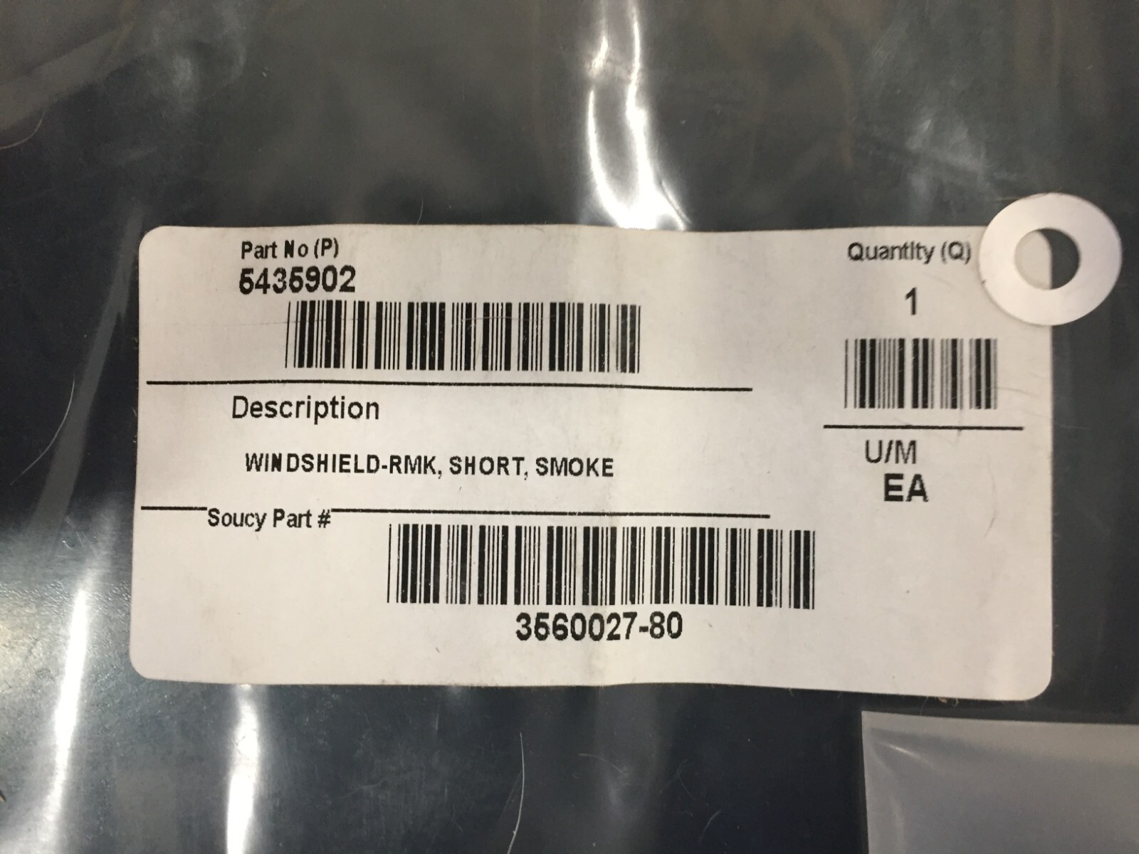 Polaris OEM Short Smoke Windshield 5435902