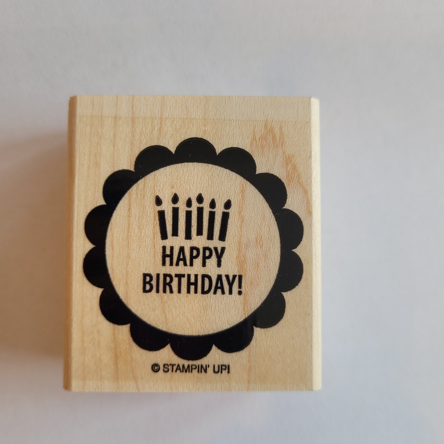 Happy Birthday Stampin Up Mounted Rubber Stamps So Many Scallops